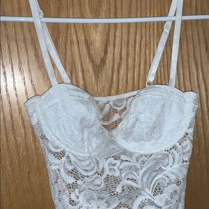 White Lace Lingerie/Bodysuit